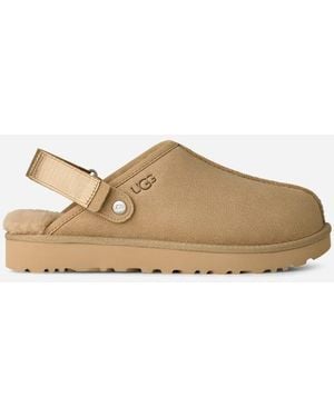 UGG Lanah Clog Suede Slippers - Black