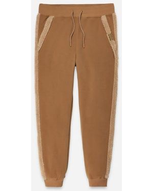 UGG Evren Bonded Fleece Jogger Fleece/Recycled Materials Trousers - Natural