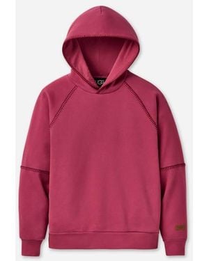 UGG Classic Hoodie Cotton Blend/Recycled Materials Tops - Red