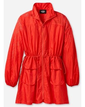 UGG Kynlee Zip Front Dress Tops - Red