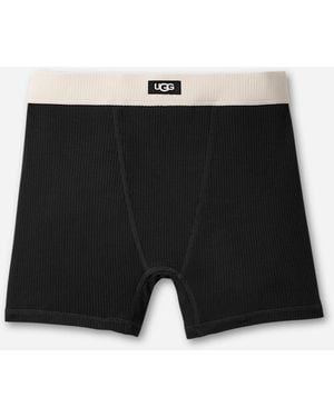 UGG Alexiah Boy Short Rib Lenzing\U2122 Ecovero\U2122 Viscose Blend Bottoms - Black