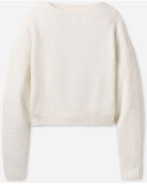 UGG Novalie Slouchy Pullover Polyester Tops - White