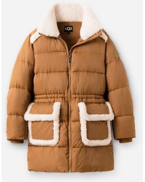 UGG Amal Plushseam Puffer Coat Nylon - Brown