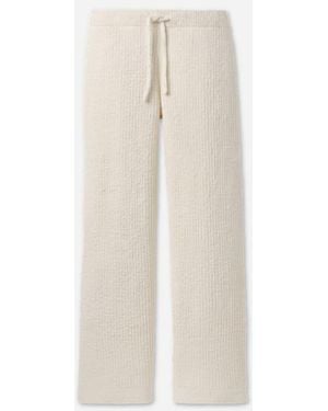 UGG Couria Straight-Leg Rib Pant Bottoms - Natural