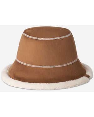 UGG Frankie Reversible Bucket Hat - Brown