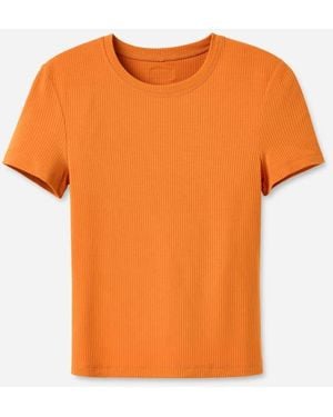 UGG Miriam Baby Tee Rib Lenzing\U2122 Ecovero\U2122 Viscose Blend Tops - Orange
