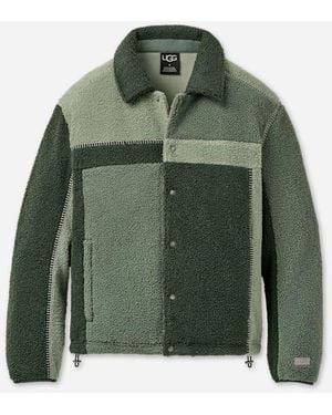 UGG Lachlan Fluff Jacket Polyester Tops - Green