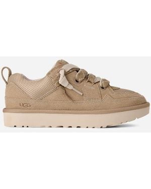 UGG Lo Lowmel Suede/Textile/Recycled Materials Shoes - Brown