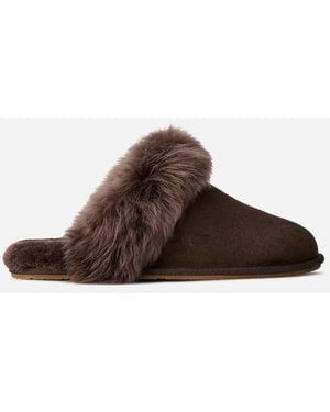 UGG Scuff Sis Sheepskin Slippers - Black