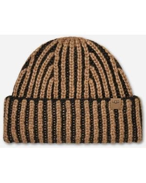 UGG Chunky Rib Micro Beanie - Brown