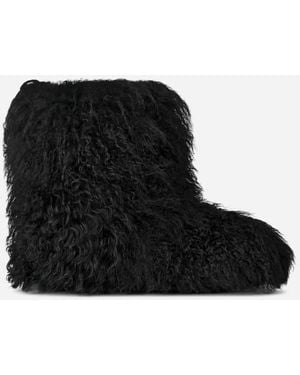 UGG Classic Short Fluff Momma Sheepskin Classic Boots - Black