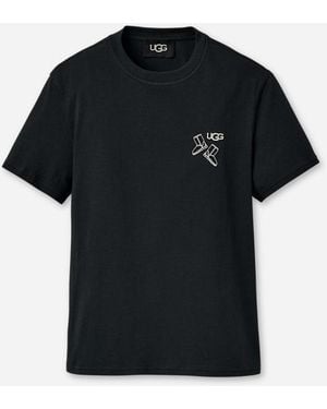 UGG Classic Boot Tee Tops - Black