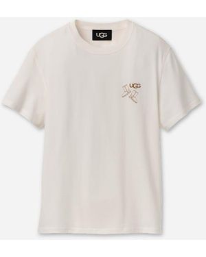UGG Classic Boot Tee Tops - White
