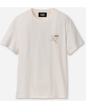 UGG Classic Boot Tee Tops - White