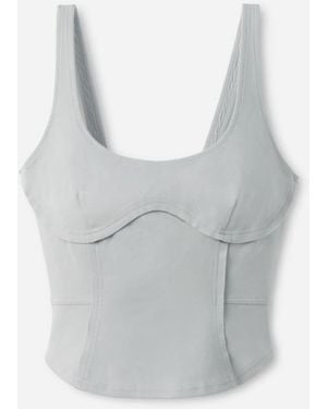 UGG Lennox Tank Top Cotton Blend Tops - Gray