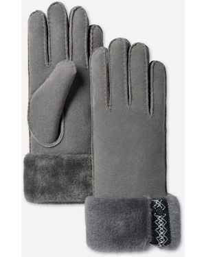 UGG Sheepskin Braid Glove - Gray