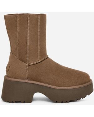 UGG Classic Twin Seam New Heights Suede Classic Boots - Brown