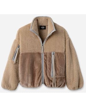 UGG Marlene Sherpa Jacket Ii Faux Fur/Fleece Tops - Brown