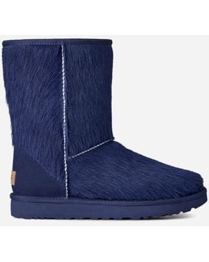 UGG Classic Short Calf Hair Classic Boots - Blue