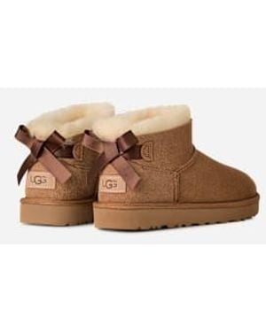 UGG Botte Ultra Mini Bailey Bow - Marron