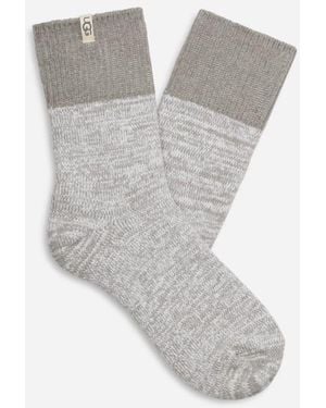 UGG Rib Knit Slouchy Quarter Knit/Recycled Materials - Gray