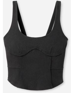 UGG Lennox Tank Top Cotton Blend Tops - Black