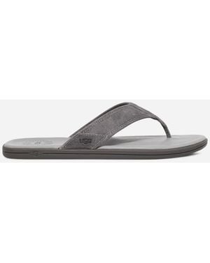 UGG Seaside Leather Flip Flop - Grey