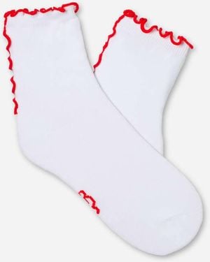 UGG Karsyn Lettuce Edge Quarter Ii Cotton - White