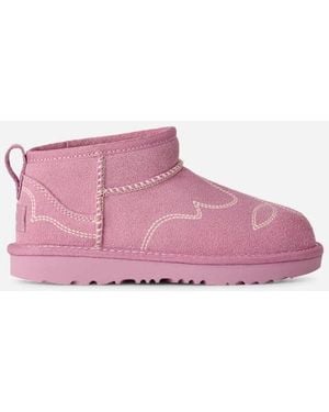 UGG Classic Ultra Mini Western-Laars - Zwart