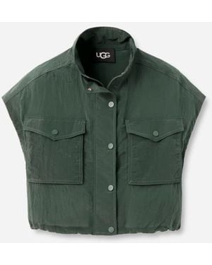 UGG Quinn Top Nylon/Recycled Materials Tops - Green