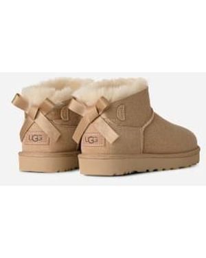 UGG Botte Ultra Mini Bailey Bow - Neutre
