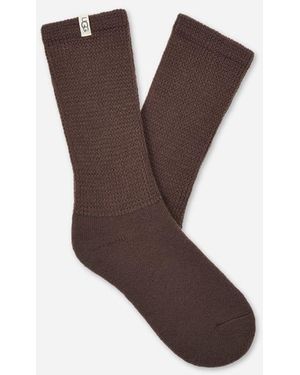 UGG Shealy Cozy Crew Acrylic Blend - Brown
