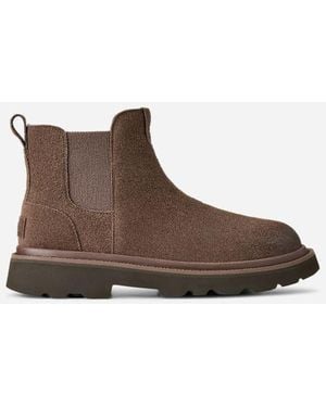 UGG Chelsea Lug Suede Boots - Brown