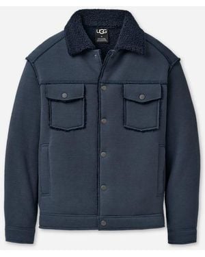 UGG Janson Fluff Jacket Ii Fleece - Blue