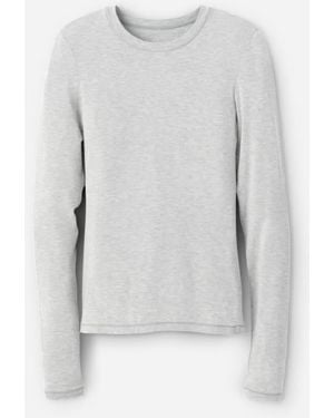 UGG Aidelene Long Sleeve Tee Lenzing\U2122 Ecovero\U2122 Viscose Blend Tops - Gray