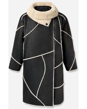 UGG Emberlynn Luxefluff-Mantel - Zwart