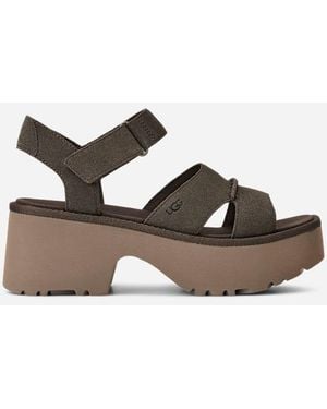 UGG New Heights Ankle Strap Sandal - Black