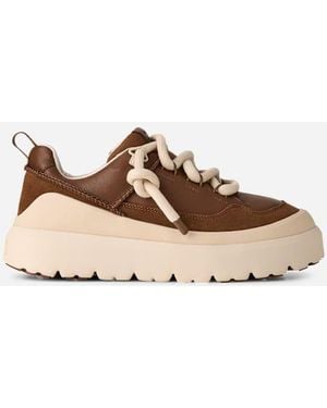 UGG Heritage Utility Sneaker Leather Shoes - Black