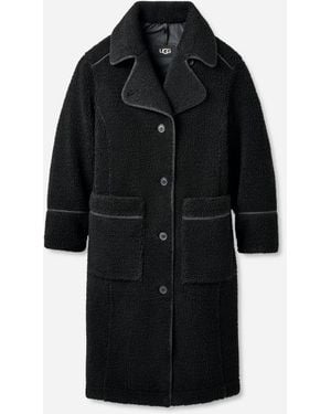 UGG Sema Fluff-Mantel - Zwart
