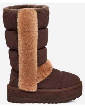 UGG ® Classic Chillapeak Tall Sheepskin/suede Classic Boots - Brown