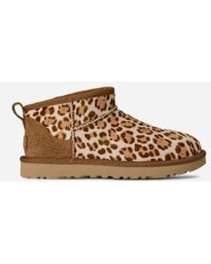 UGG Botte Classic Ultra Mini Plains - Marron