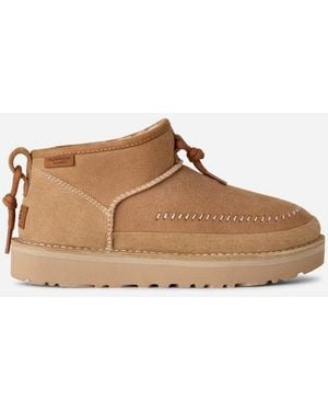 UGG Ultra Mini Crafted Regenerate Sheepskin Classic Boots - Brown