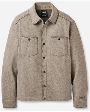 UGG Caelum Shirt Jacket Polyester Tops - Natural