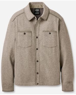 UGG Caelum Shirt Jacket Polyester Tops - Natural