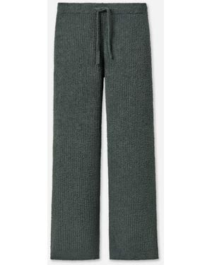 UGG Couria Straight-Leg Rib Pant Bottoms - Green