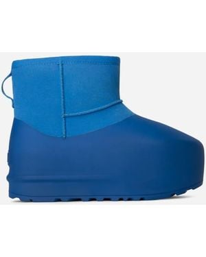 UGG Classic Mini Pumped Molded Suede Classic Boots - Blue