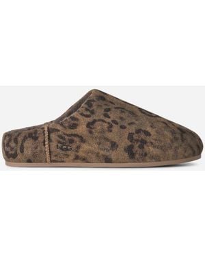UGG Elea Spotted Slip-On Sheepskin Slippers - Black