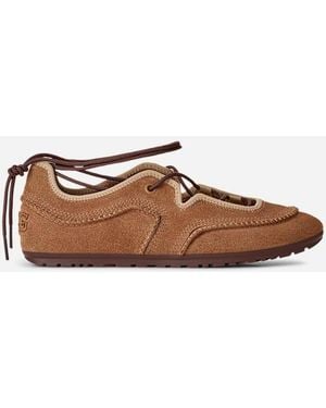 UGG Quill Ballet Sneaker Suede Shoes - Black