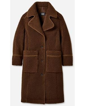 UGG Sema Fluff-Mantel - Bruin