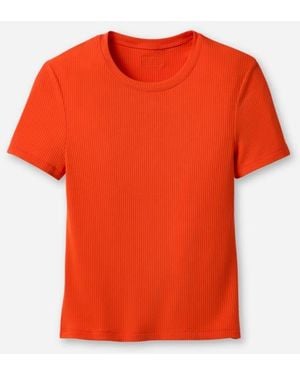 UGG Miriam Baby Tee Rib Lenzing\U2122 Ecovero\U2122 Viscose Blend Tops - Orange